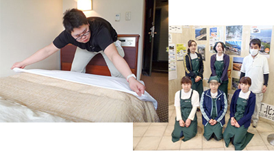 ホテル客室清掃